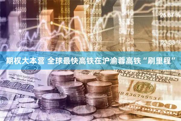 期权大本营 全球最快高铁在沪渝蓉高铁“刷里程”