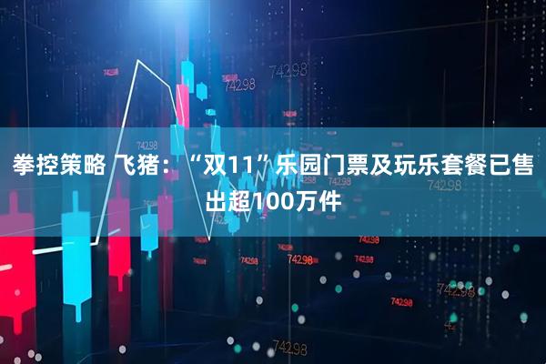 拳控策略 飞猪：“双11”乐园门票及玩乐套餐已售出超100万件