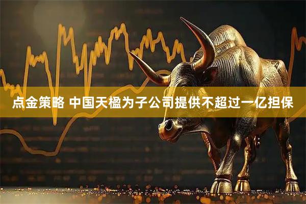 点金策略 中国天楹为子公司提供不超过一亿担保